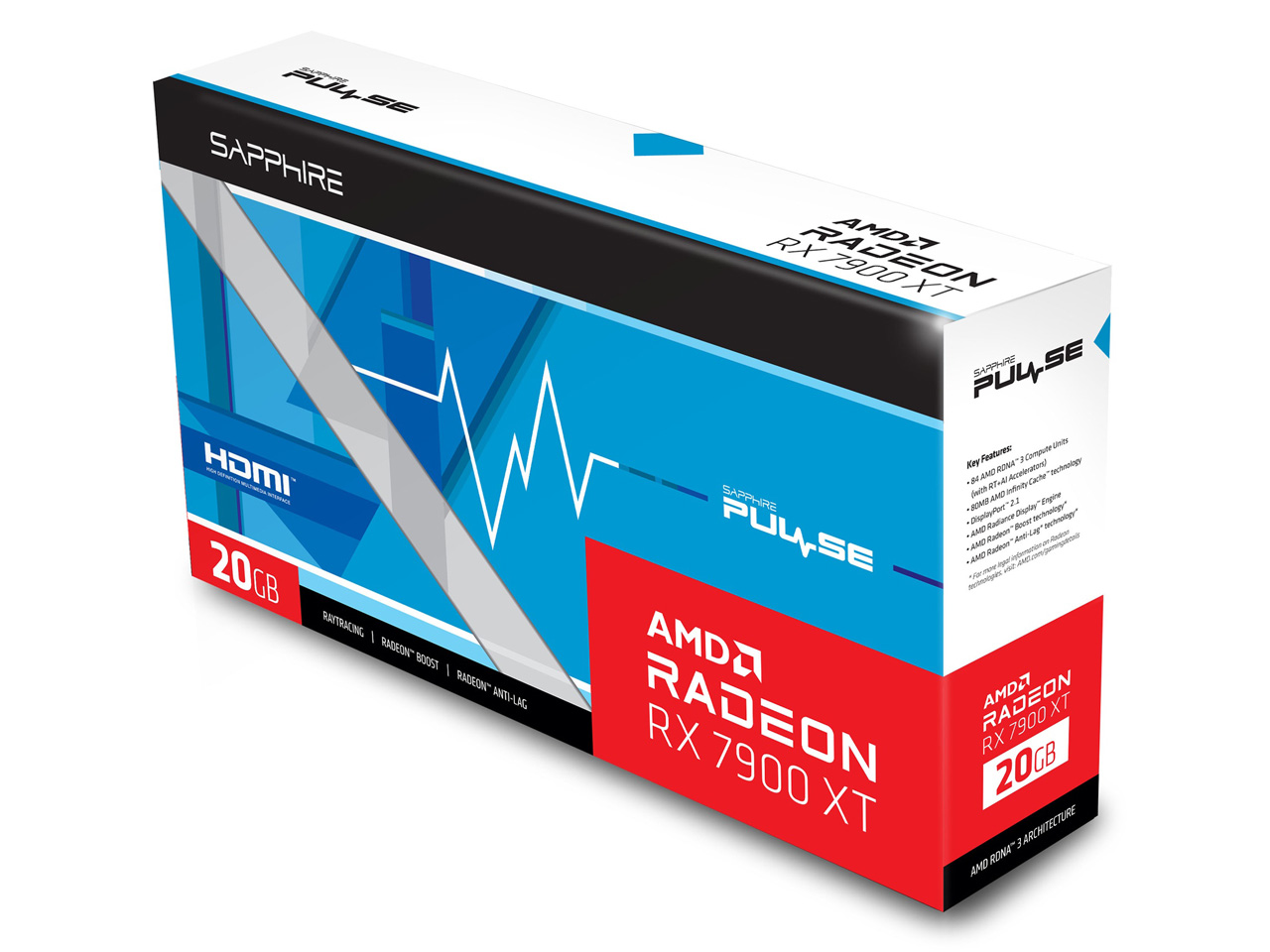 SAPPHIRE PULSE Radeon RX 7900 XT GAMING OC 20GB GDDR6 [PCIExp 20GB]