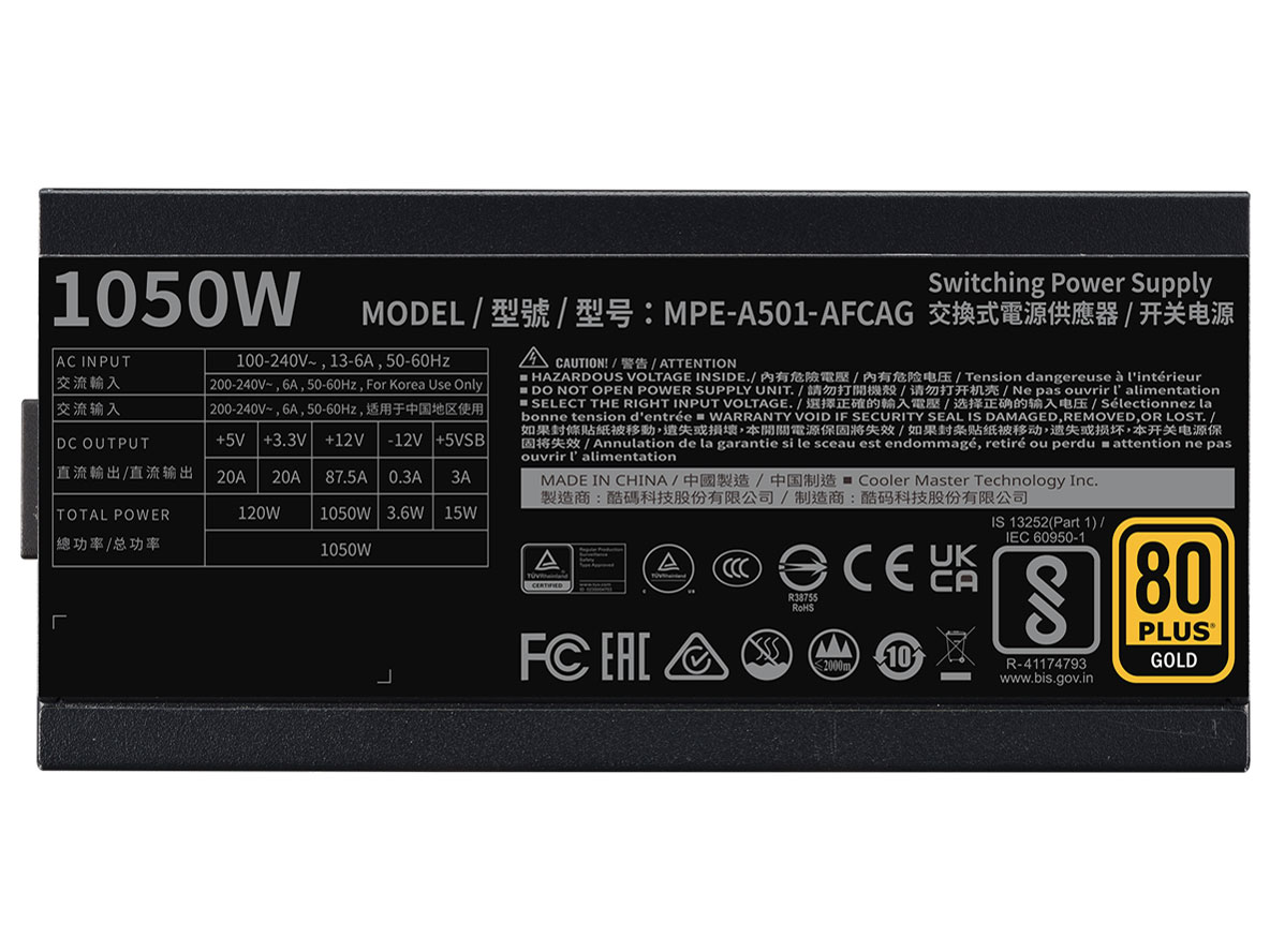 MWE Gold V2 FM 1050W ATX3.0 MPE-A501-AFCAG-3JP