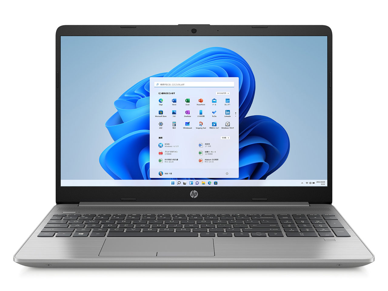 HP 255 G8 Notebook PC Ryzen 5/8GB������/256GB SSD �X�^���_�[�h���f�� [�A�X�e���C�h�V���o�[] �̐��i�摜