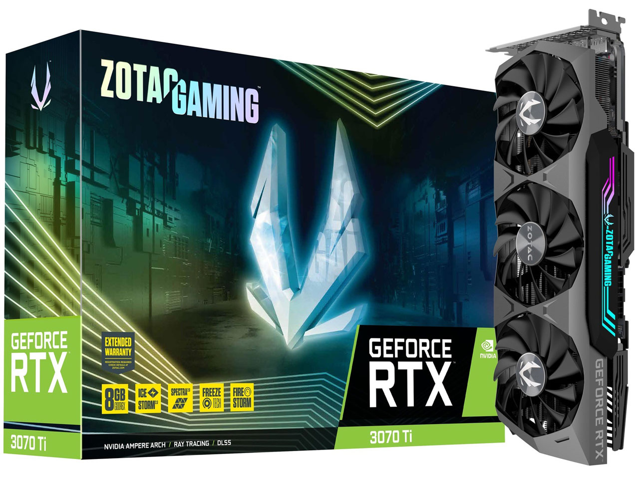 ZOTAC GAMING GeForce RTX 3070 Ti ZT-A30710Q-10P [PCIExp 8GB] �̐��i�摜