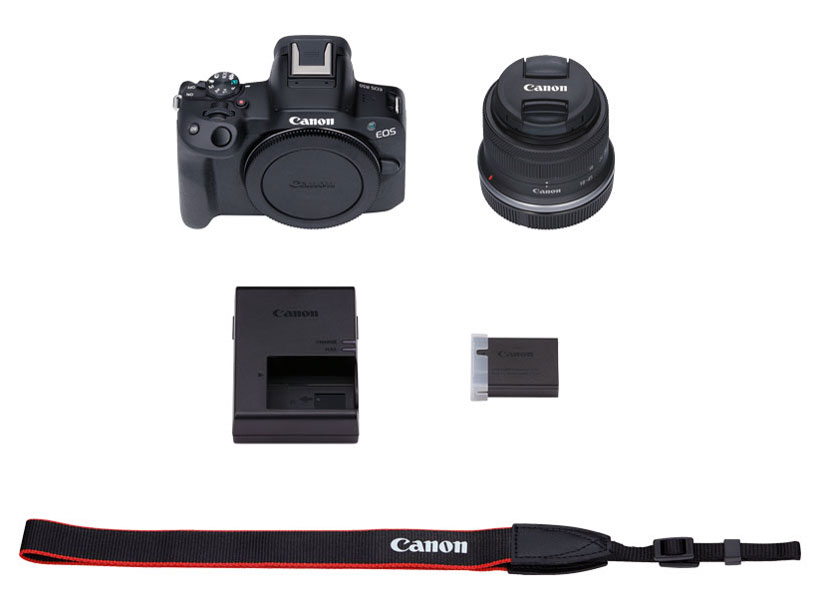 EOS R50 RF-S18-45 IS STM �����Y�L�b�g [�u���b�N]