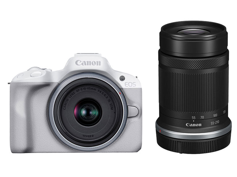 【中古】Canon EOS R50 レンズセット ホワイト Canon EOS R50 RF-S18-45 IS STM レンズキット [ホワイト]【お