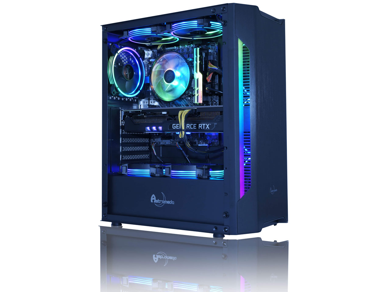 ASTROMEDA SCUTUM Ryzen 5 5500/RTX 3060Ti/16GB������/�V���O���t�@�����f�� �̐��i�摜