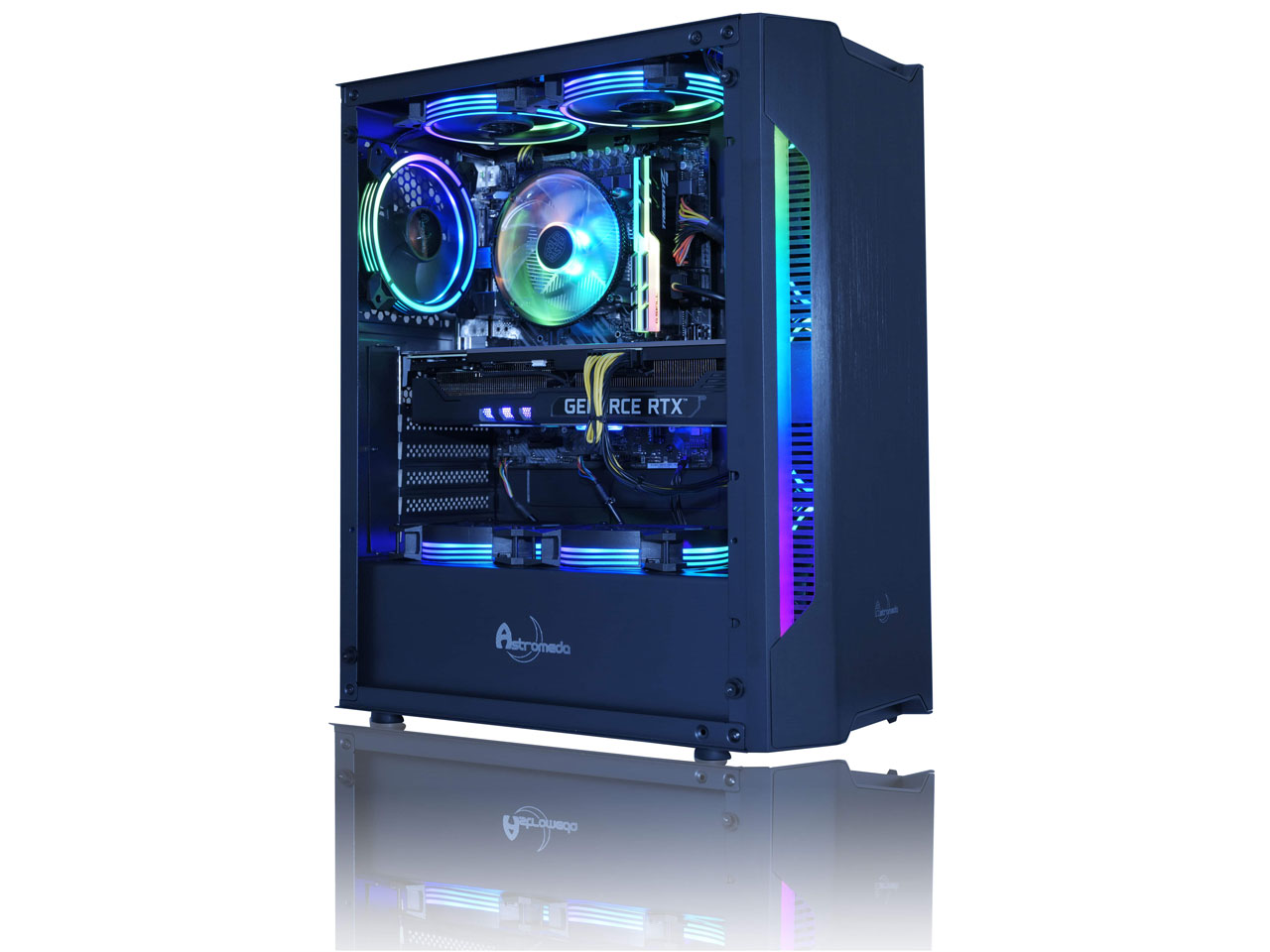 ASTROMEDA SCUTUM Ryzen 5 5500/RTX 3070Ti/16GB������/�V���O���t�@�����f�� �̐��i�摜