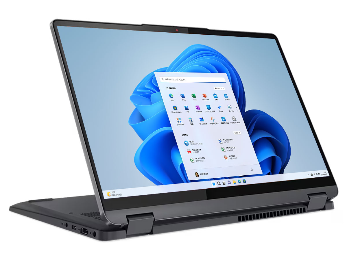 IdeaPad Flex 570 AMD Ryzen 5 5500U�E8GB�������[�E256GB SSD�E14�^WUXGA�t������ 82R900CRJP [�X�g�[���O���[] �̐��i�摜