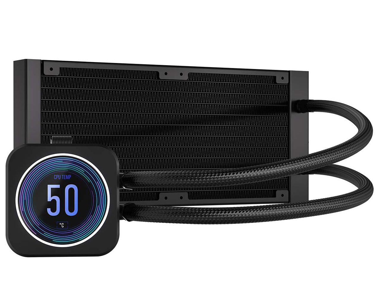 iCUE H100i ELITE LCD XT CW-9060074-WW [�u���b�N]