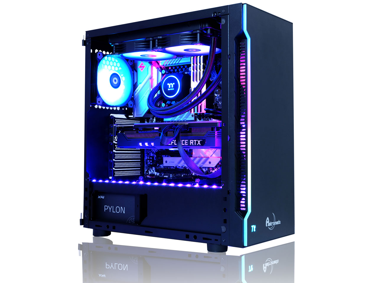 ASTROMEDA AQUA V2 Core i9 13900KF/RTX 4070Ti/32GB������ [Black] �̐��i�摜