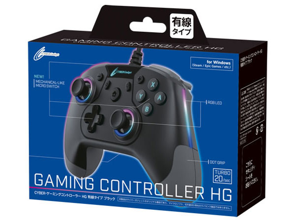CYBER�E�Q�[�~���O�R���g���[���[ HG �L���^�C�v CY-WPCGCWD-BK [�u���b�N]