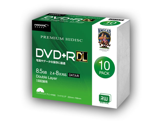 HDVD+R85HP10SC [DVD+R DL 8�{�� 10���g] �̐��i�摜