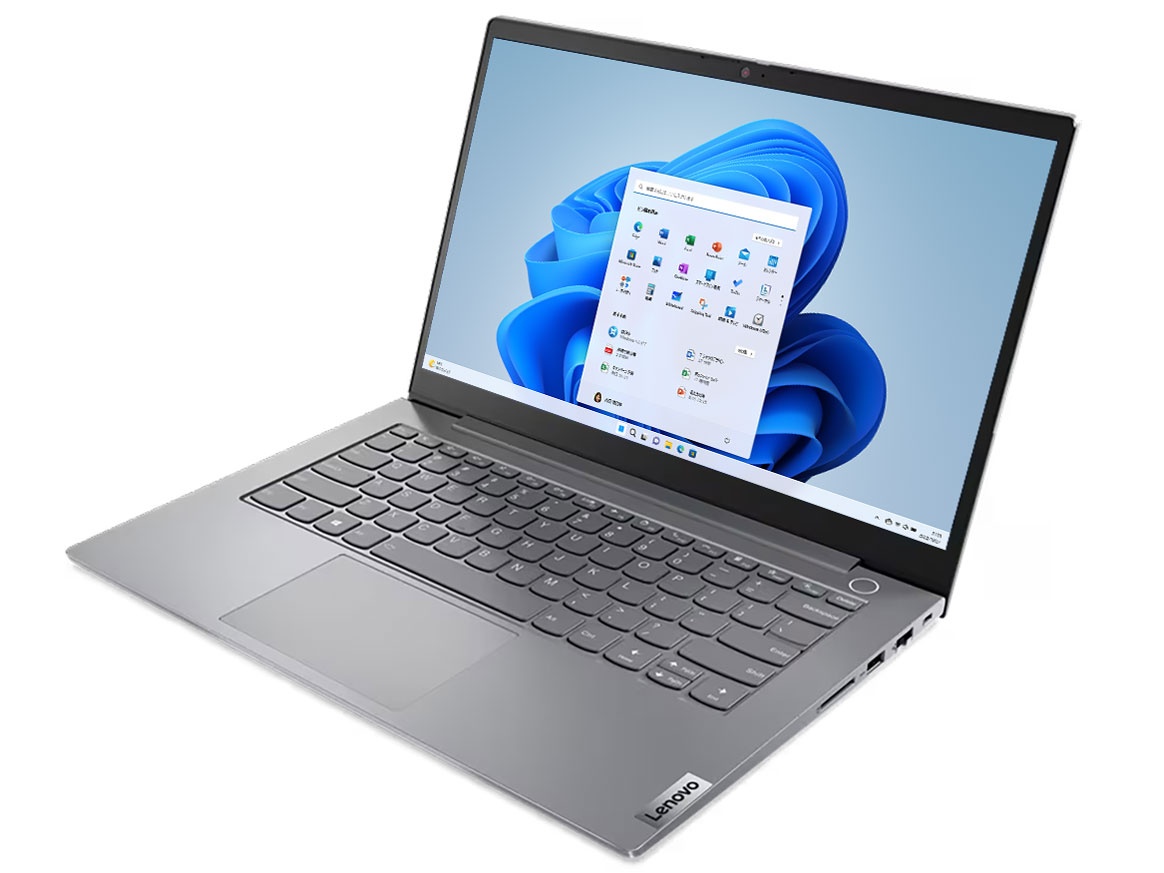 ThinkBook 14 Gen 5 AMD ���i.com����EAMD Ryzen 5 7530U�E8GB�������[�E512GB SSD�E14�^�t��HD�t������ �p�t�H�[�}���X 21JECTO1WW [�~�l�����O���[]