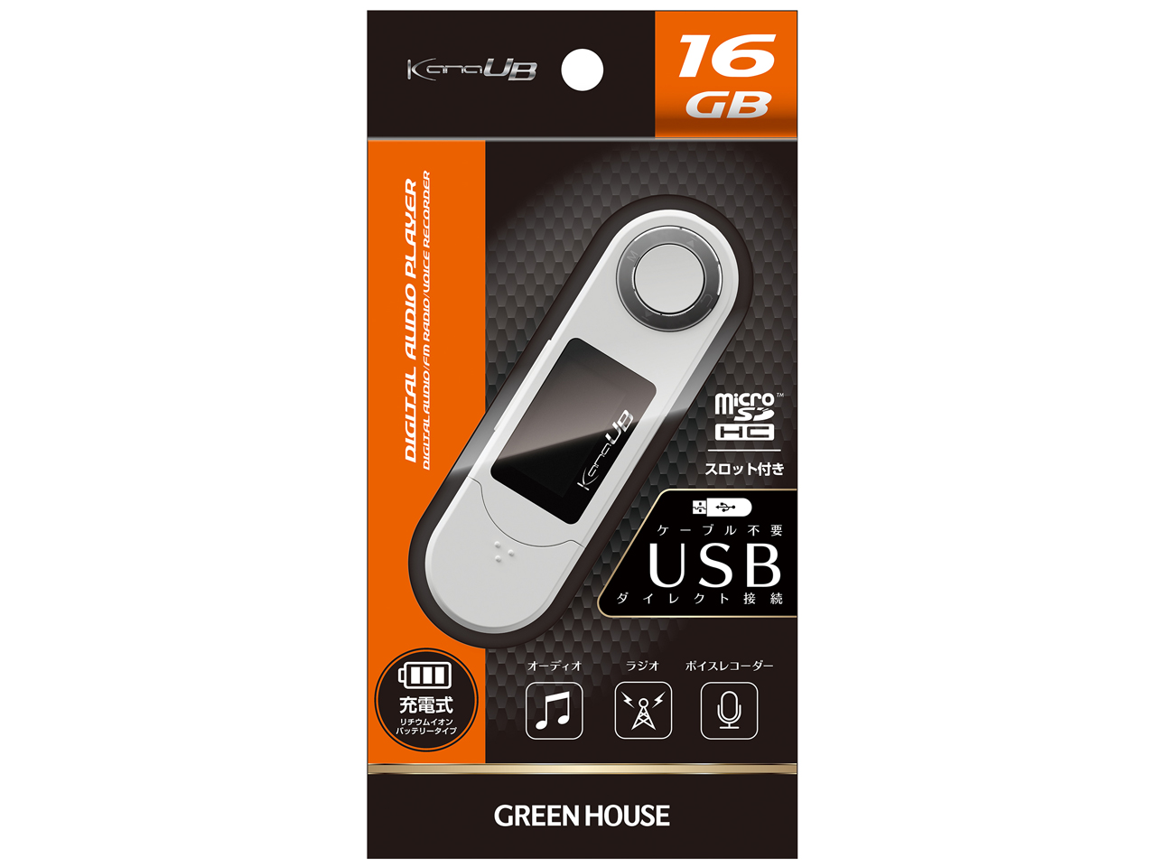 kana UB GH-KANAUBS16-WH [16GB �z���C�g]