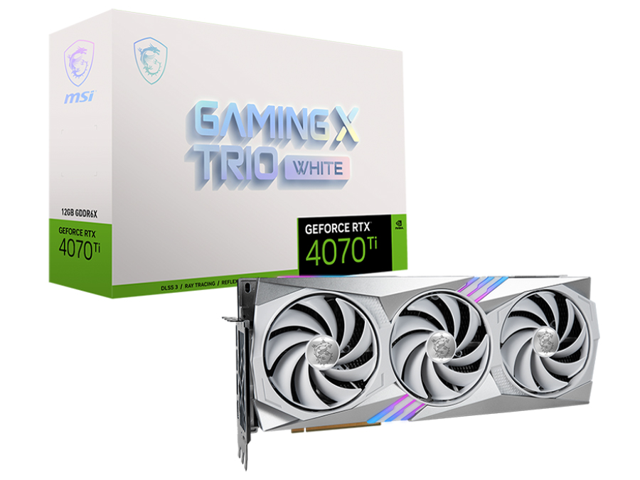 GeForce RTX 4070 Ti GAMING X TRIO WHITE 12G [PCIExp 12GB] �̐��i�摜