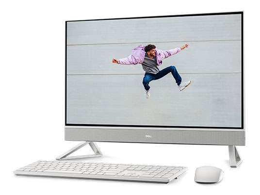 Inspiron 27 �I�[���C������ Core i7 1355U�E16GB�������E512GB SSD+1TB HDD�E�^�b�`�p�l�����ځE�g���C�A���O���X�^���h���f�� [�p�[���z���C�g] �̐��i�摜