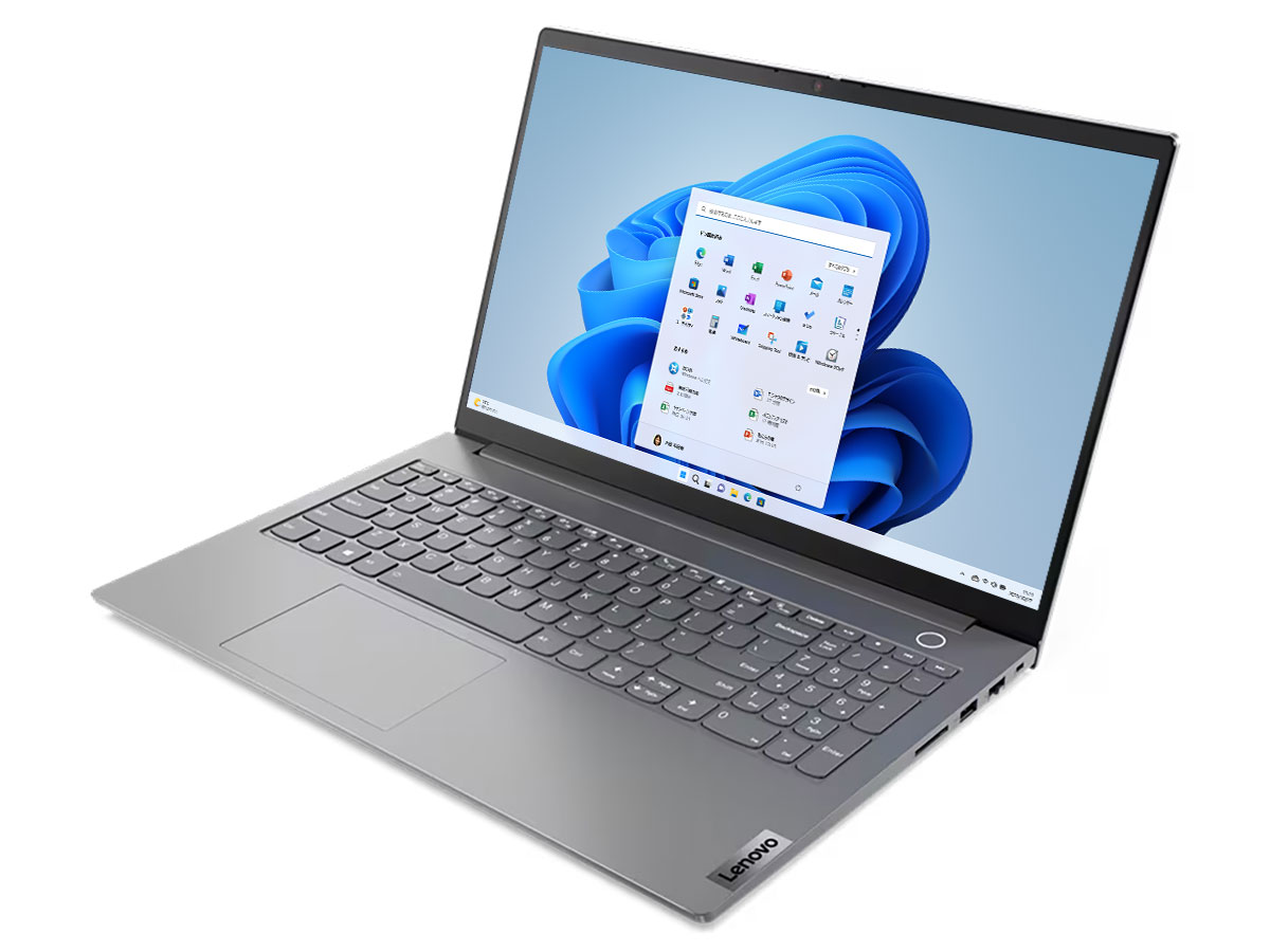 ThinkBook 15 Gen 5 AMD Ryzen 5 7530U�E16GB�������[�E512GB SSD�E15.6�^�t��HD�t������ 21JF0010JP [�~�l�����O���[]