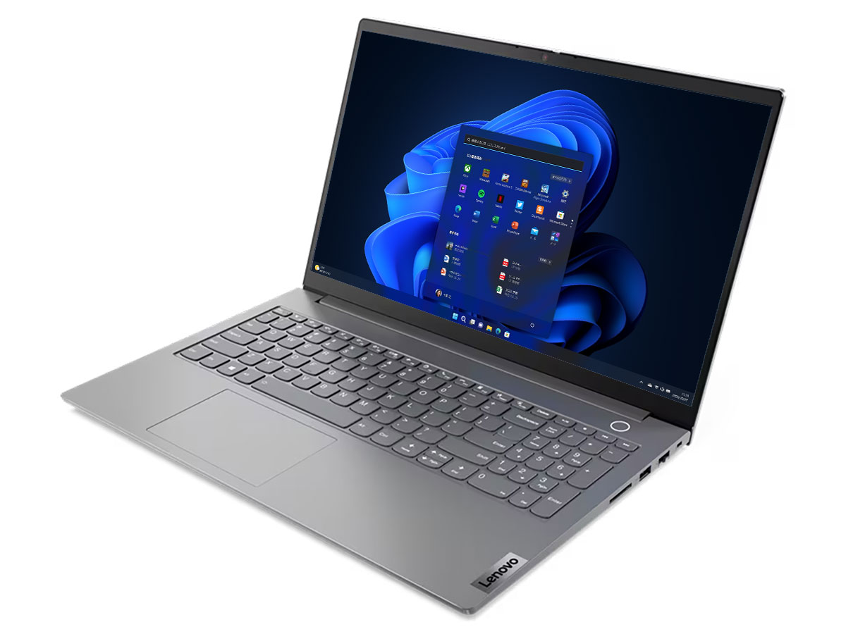 ThinkBook 15 Gen 5 AMD Windows 11 Pro�ERyzen 5 7530U�E16GB�������[�E256GB SSD�E15.6�^�t��HD�t������ 21JF0012JP [�~�l�����O���[]
