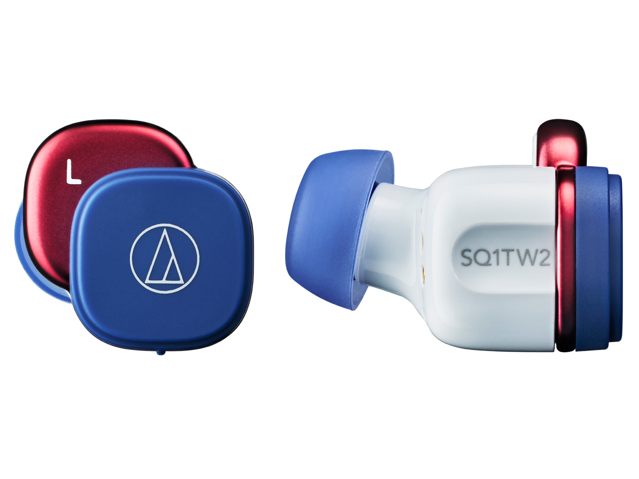 【着後レビューで 送料無料】 ATH-SQ1TW2 オーディオテクニカ NRD 価格比較 [ネイビーレッド] イヤホン