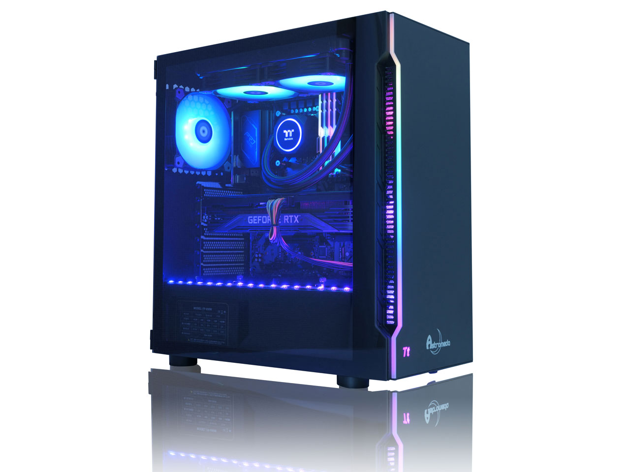 ASTROMEDA AQUA V2 Core i7 12700F/RTX 3060/8GB������ [Black] �̐��i�摜