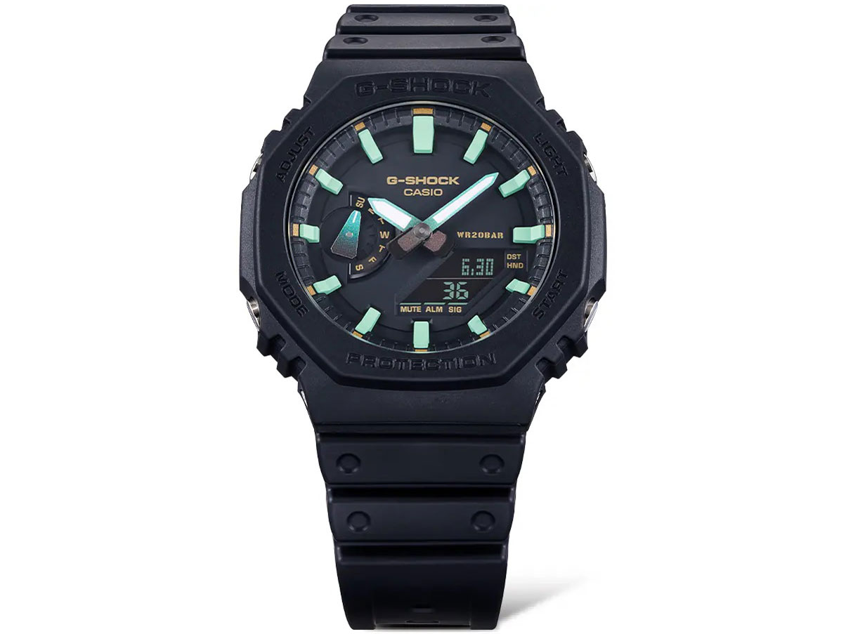 G-SHOCK TEAL AND BROWN COLOR�V���[�Y GA-2100RC-1AJF