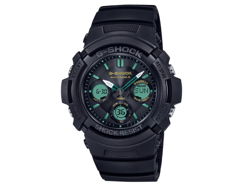 G-SHOCK TEAL AND BROWN COLOR�V���[�Y AWG-M100RC-1AJF �̐��i�摜