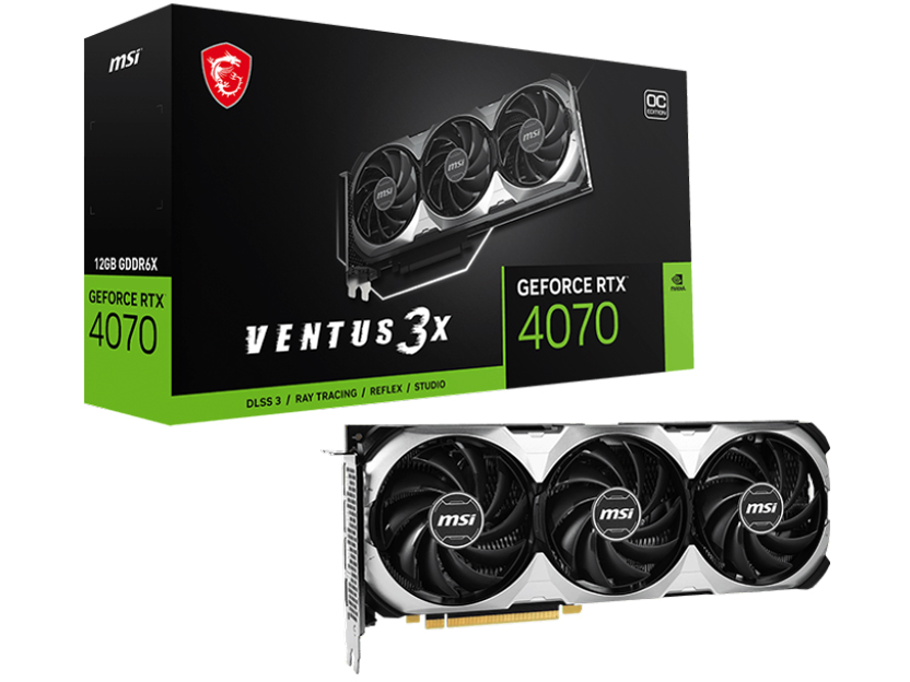 GeForce RTX 4070 VENTUS 3X 12G OC [PCIExp 12GB] �̐��i�摜