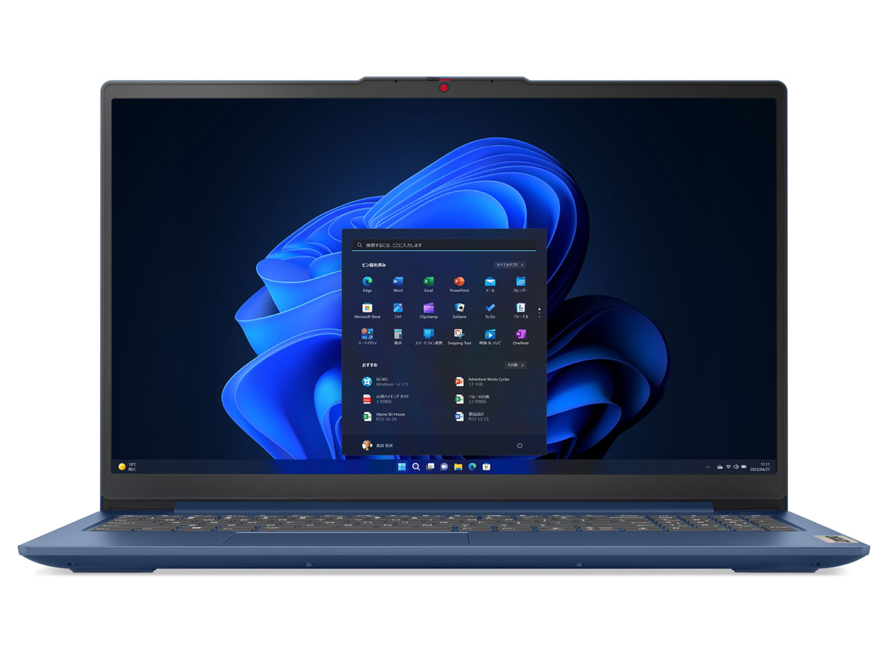 IdeaPad Slim 3 Gen 8 82XQ000SJP [�A�r�X�u���[] �̐��i�摜