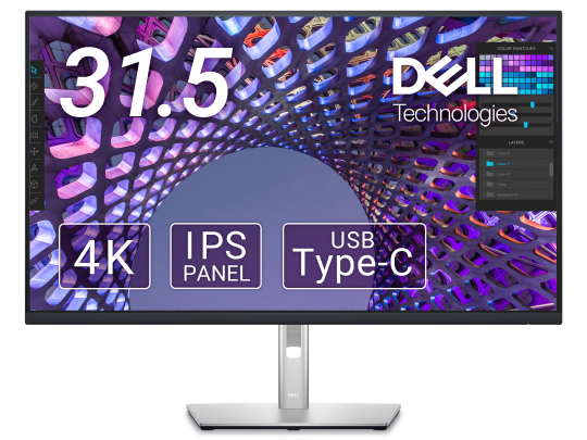 DELL P3222QE 31.5インチ 4K USB-C HUB モニタ－