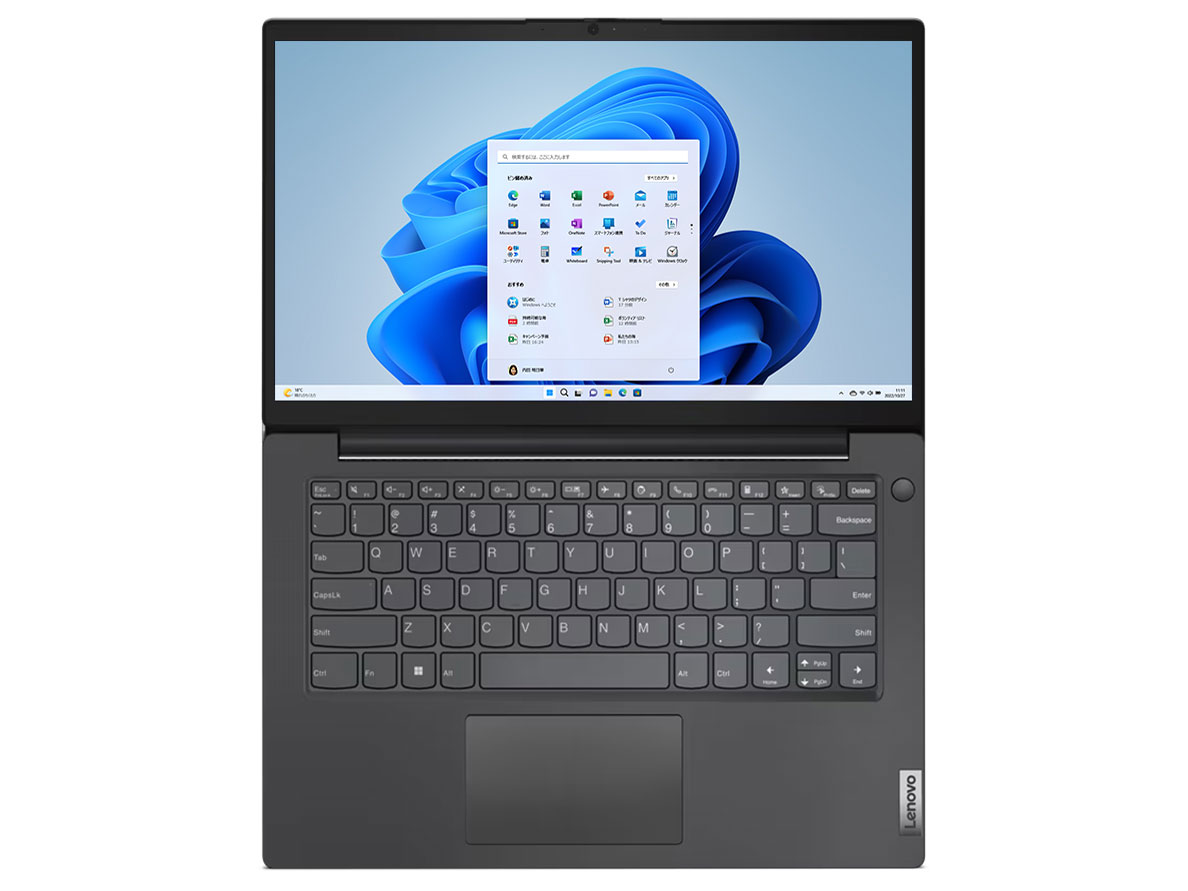 Lenovo V14 Gen 4 AMD Athlon Silver 7120U�E8GB�������[�E256GB SSD�E14�^�t��HD�t������ 82YT00NVJP [�u���b�N]
