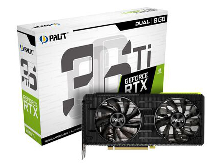 NE6306T019P2-190AD V1 (GeForce RTX 3060 Ti Dual V1 8GB) LHR�� [PCIExp 8GB] �h�X�p�����胂�f�� �̐��i�摜