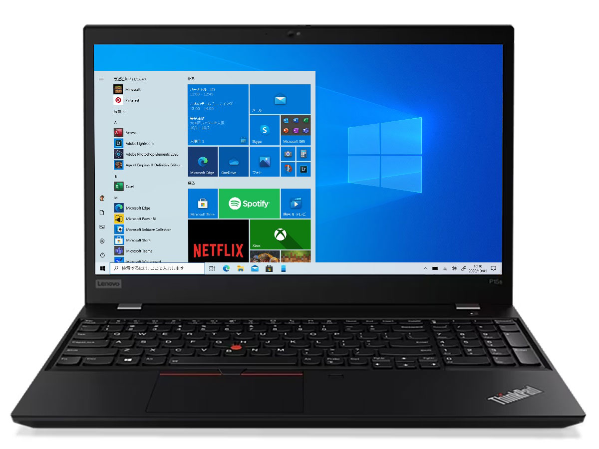 ThinkPad P15s Gen 2 Windows 10 Pro�ECore i7 1185G7�E16GB�������[�E512GB SSD�ENVIDIA T500�E15.6�^�t��HD�t������ 20W7S3ET00 [�u���b�N]
