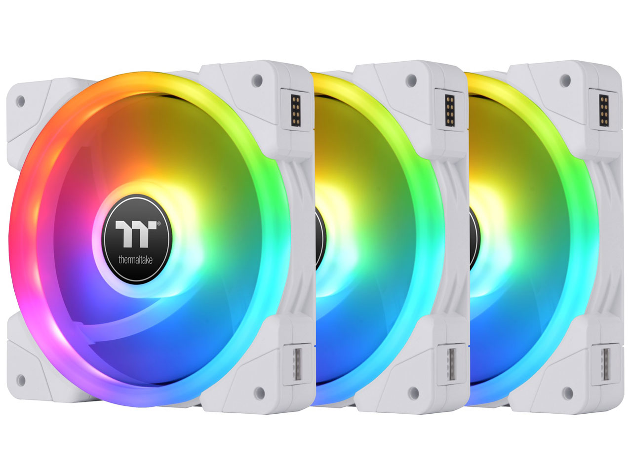 SWAFAN EX14 RGB White 3-Fan Pack CL-F162-PL14SW-A [�z���C�g] �̐��i�摜