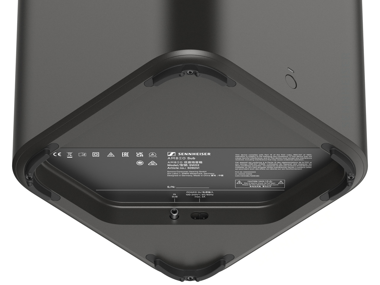 AMBEO Sub SW02 Black-JP [�P�i]