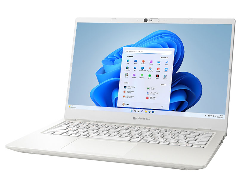 dynabook GZ/HW ���i.com���� W6GZHW7BBW-K 13.3�^�t��HD Core i7 1360P 512GB SSD Office���� [�p�[���z���C�g] �̐��i�摜