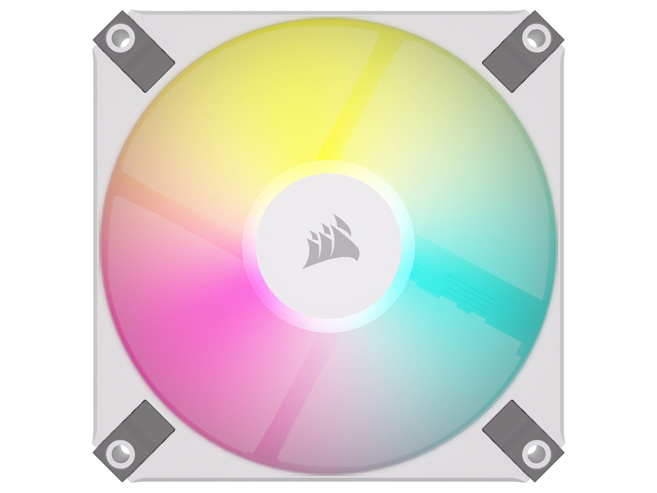 iCUE AF120 RGB SLIM WHITE Dual Pack with Lighting Node CORE CO-9050165-WW [�z���C�g] �̐��i�摜