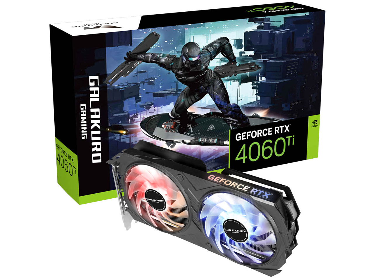 GALAKURO GAMING GG-RTX4060Ti-E8GB/EX/DF [PCIExp 8GB] �̐��i�摜