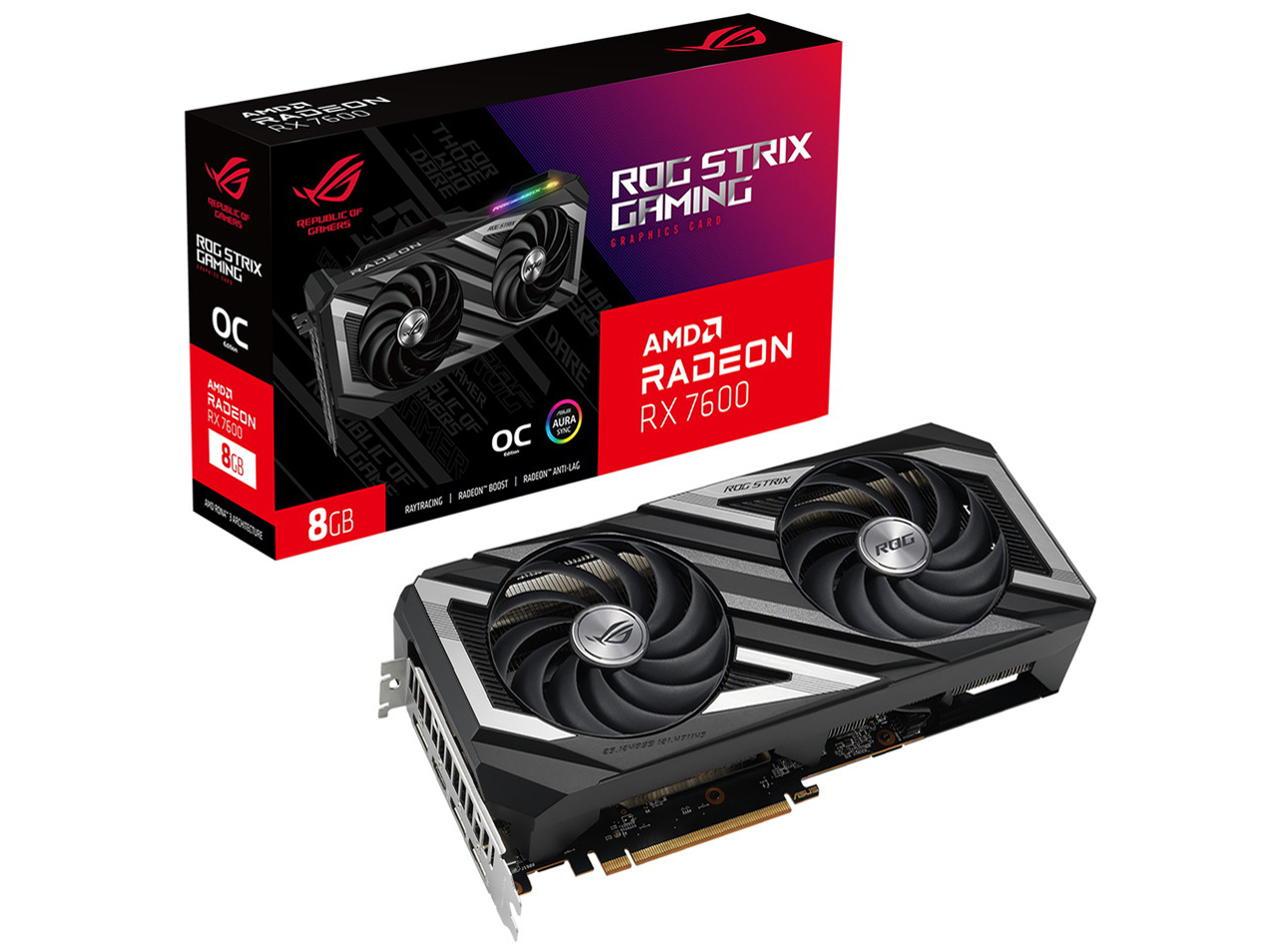 ROG-STRIX-RX7600-O8G-GAMING [PCIExp 8GB] �̐��i�摜