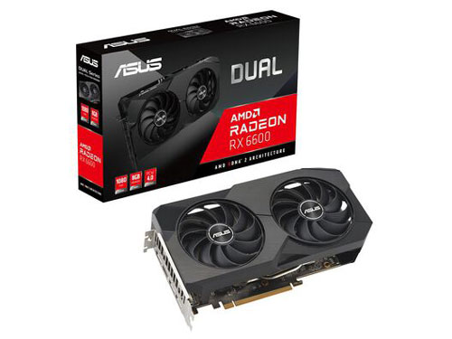 DUAL-RX6600-8G-V2 (Radeon RX 6600 8GB) [PCIExp 8GB] �h�X�p�����胂�f�� �̐��i�摜