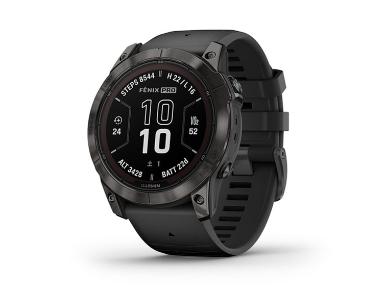 fenix 7X Pro Sapphire Dual Power 010-02778-52 [Ti Carbon Gray DLC/Black] �̐��i�摜