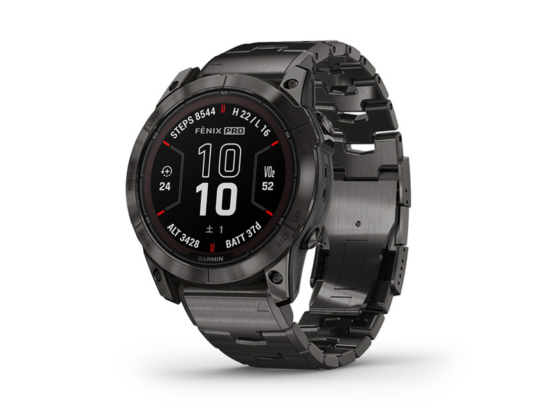 fenix 7X Pro Sapphire Dual Power 010-02778-92 [Ti Carbon Gray DLC/Carbon Gray Metal Band] �̐��i�摜