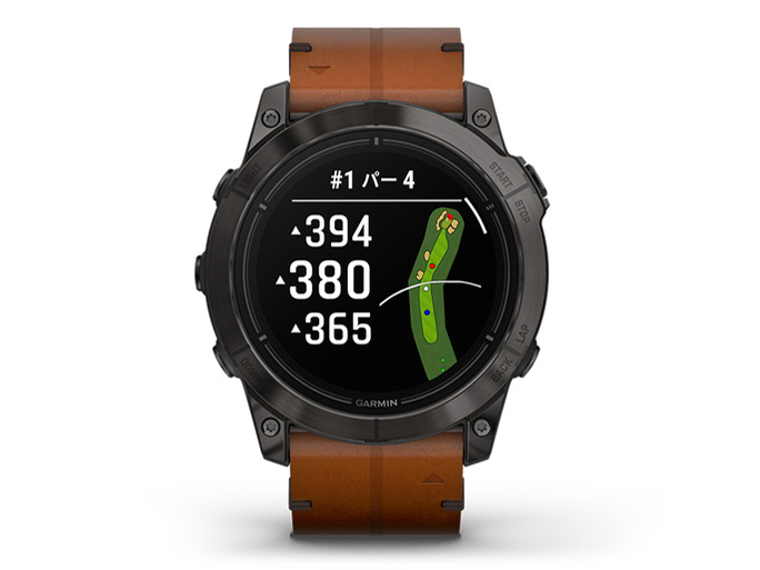 epix Pro (Gen 2) 51mm 010-02804-71 [Ti Carbon Gray DLC/Chestnut Leather Band]