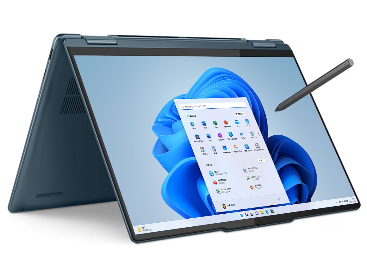 Lenovo Yoga 7 Gen 8 AMD Ryzen 7 7735U�E16GB�������[�E512GB SSD�E14�^2.8K OLED���� �}���`�^�b�`�Ή� 82YM0045JP [�^�C�_���e�B�[��]