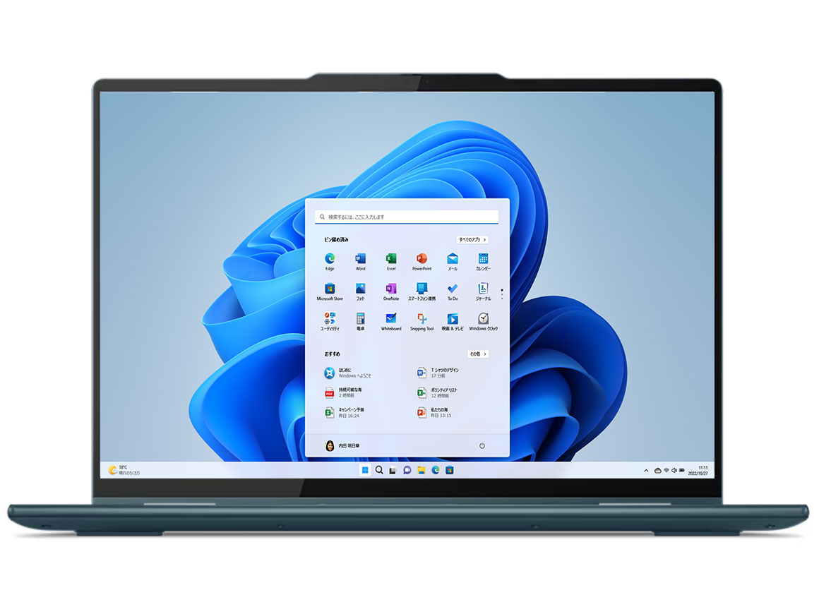 Lenovo Yoga 7 Gen 8 AMD Ryzen 7 7735U�E16GB�������[�E512GB SSD�E14�^2.8K OLED���� �}���`�^�b�`�Ή� 82YM0045JP [�^�C�_���e�B�[��]