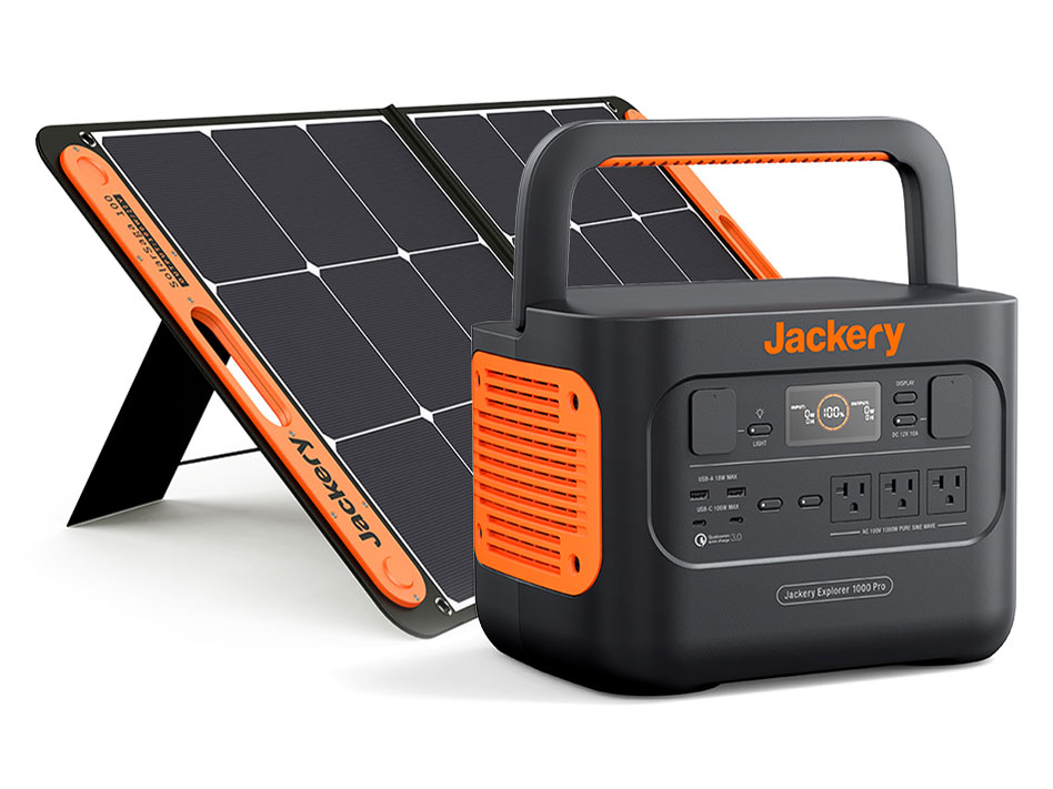 Jackery Solar Generator �|�[�^�u���d�� 1000 Pro+SolarSaga 100