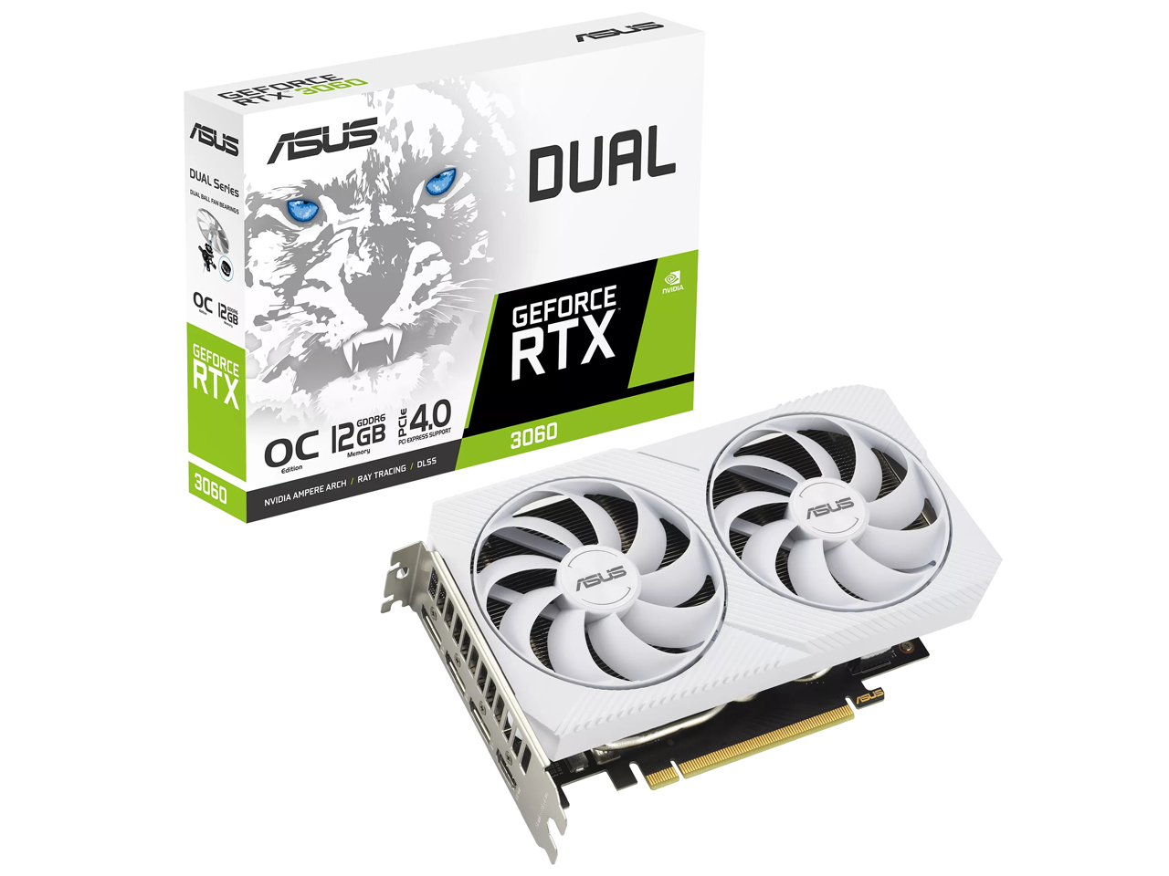 DUAL-RTX3060-O12G-WHITE [PCIExp 12GB] �̐��i�摜