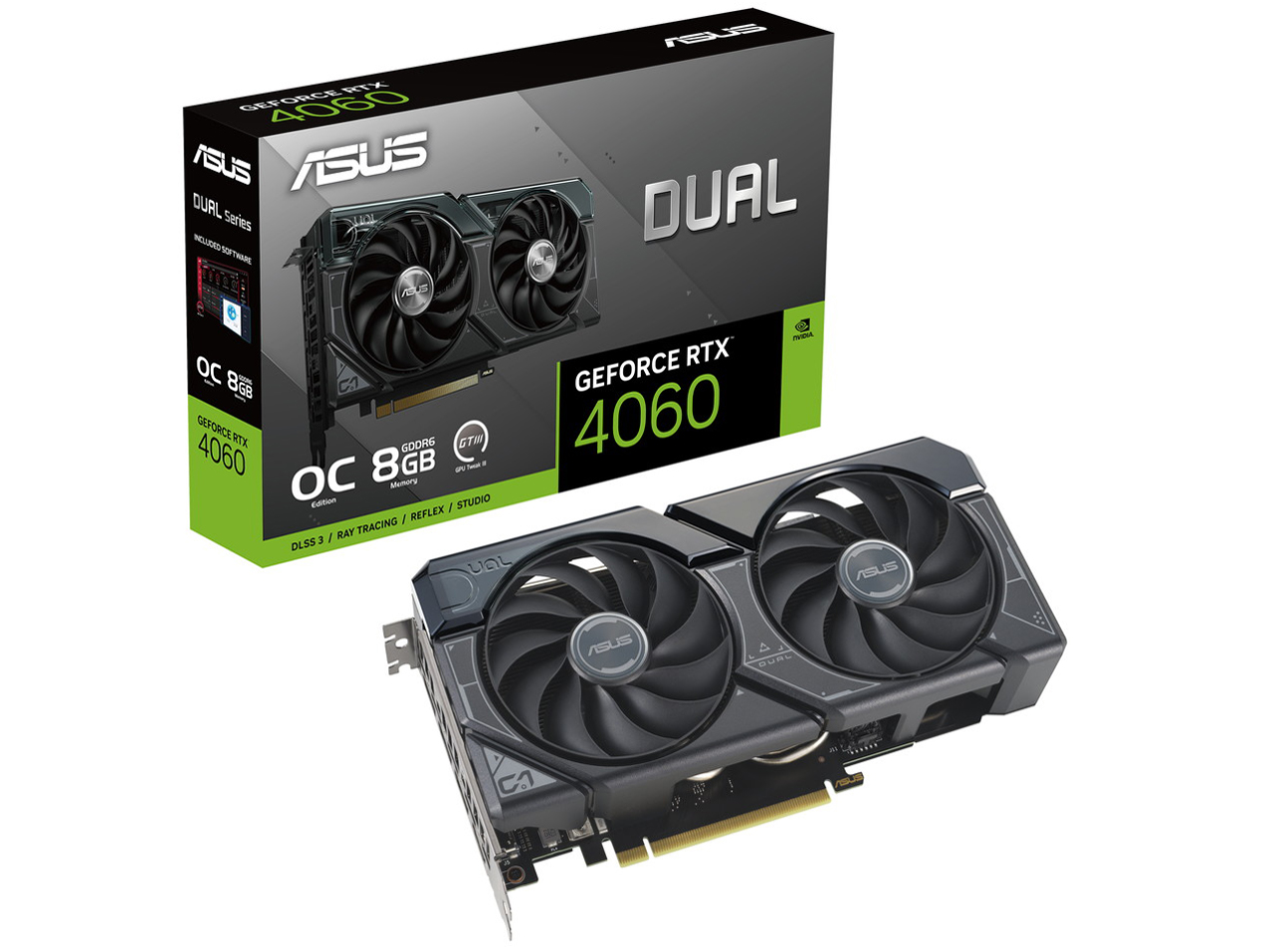DUAL-RTX4060-O8G [PCIExp 8GB] �̐��i�摜