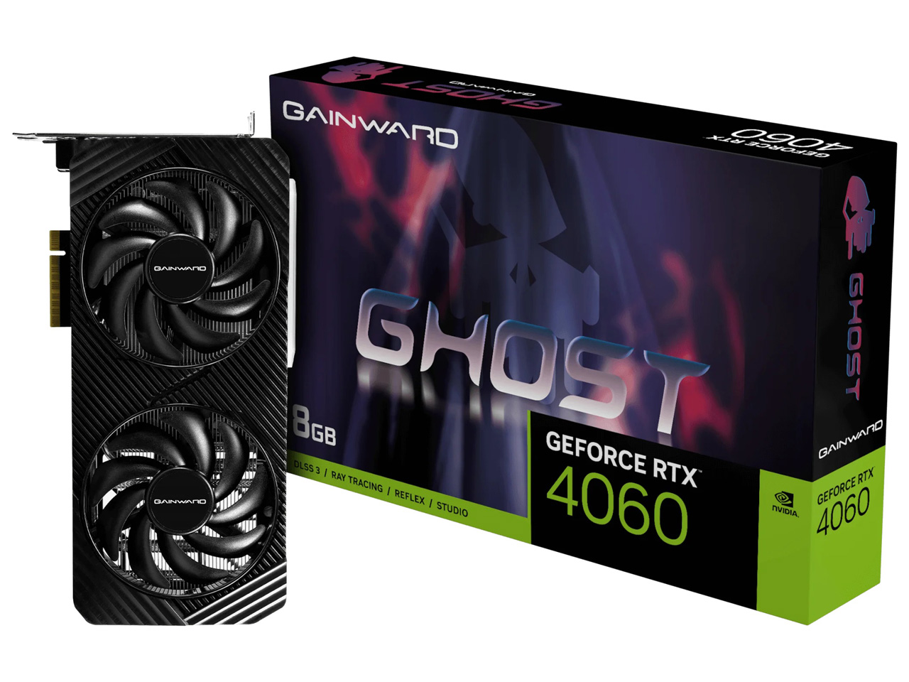GeForce RTX 4060 Ghost NE64060019P1-1070B-G [PCIExp 8GB] �̐��i�摜
