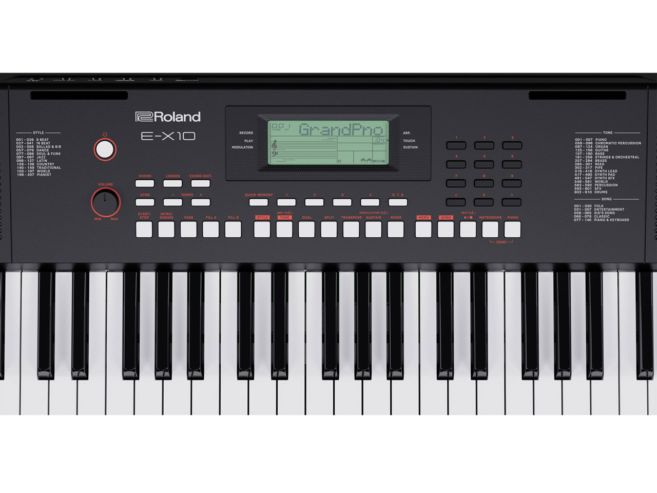 Arranger Keyboard E-X10