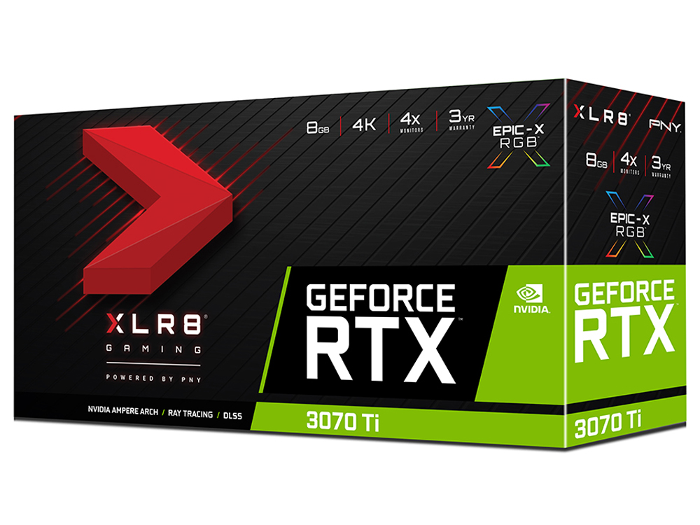 GeForce RTX 3070 Ti 8GB XLR8 �Q�[�~���O UPRISING EPIC-X RGB �g���v���t�@�� VCG3070T8TFXMPB [PCIExp 8GB]