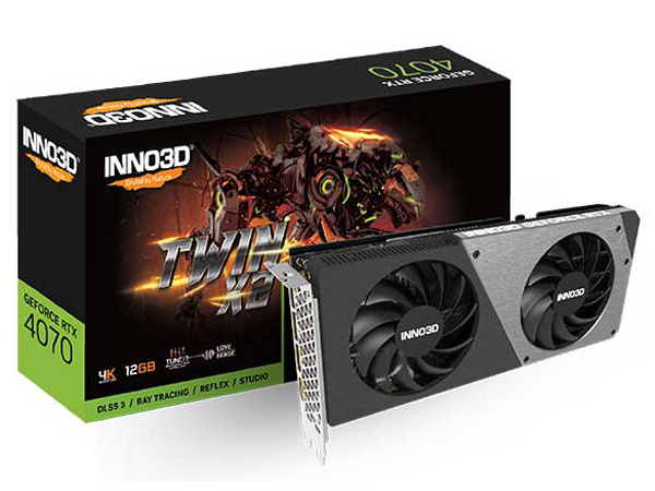 GeForce RTX 4070 TWIN X2 N40702-126X-185252N [PCIExp 12GB] �̐��i�摜