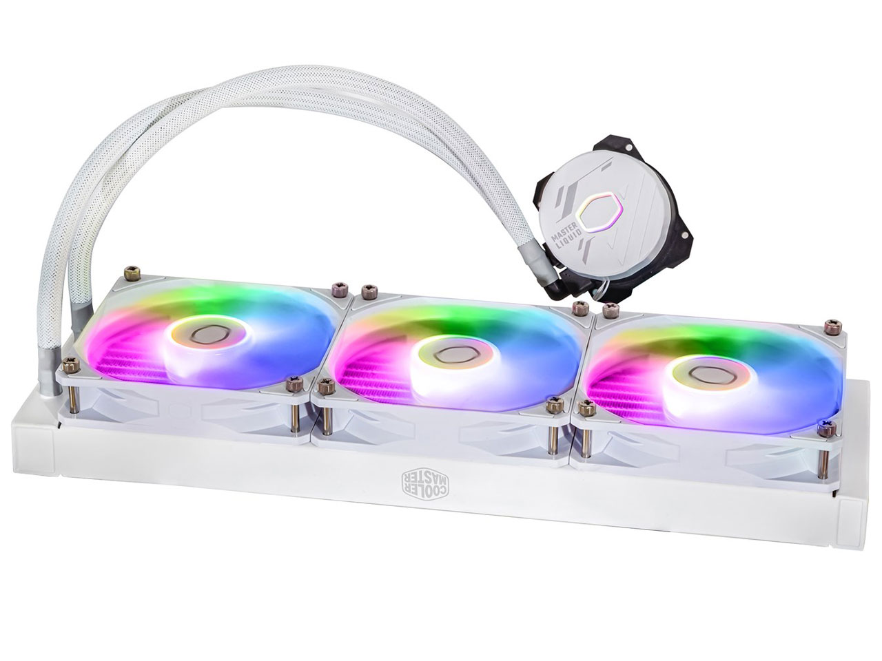 w{2x MasterLiquid 360L Core ARGB White MLW-D36M-A18PZ-RW [zCg] ̐i摜