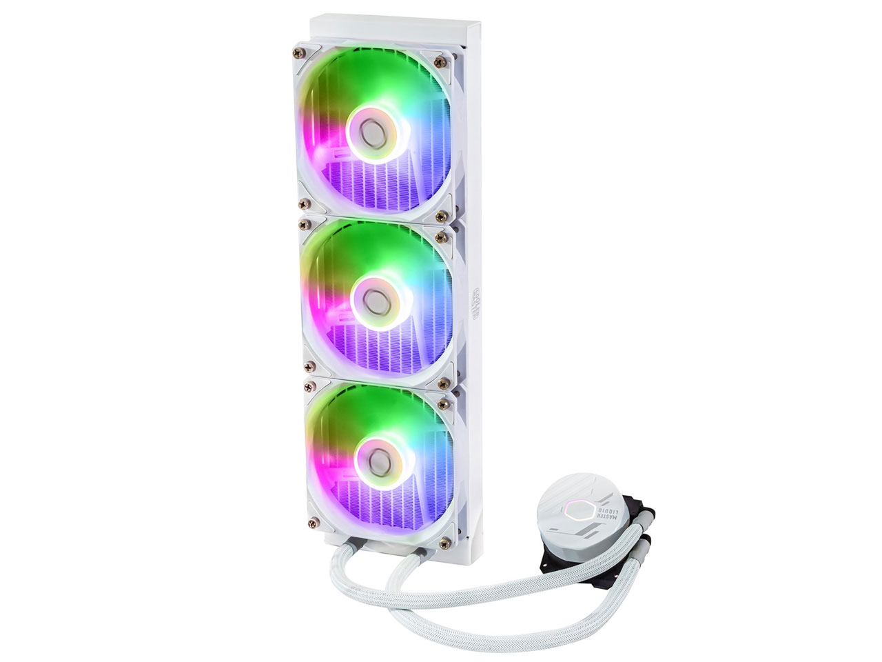 w{3x MasterLiquid 360L Core ARGB White MLW-D36M-A18PZ-RW [zCg] ̐i摜
